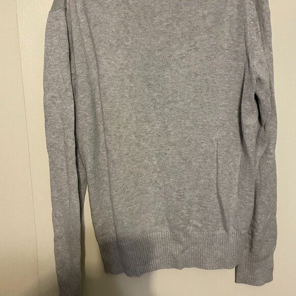 Unisex grey wool sweater - Picture 4 of 5